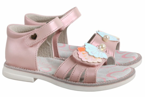 Босоножки для девочки INDIGO KIDS (26 (17.0см), Розовый, Кожа искусственная, Кожа натуральная, Кожа натуральная, ТЭП)