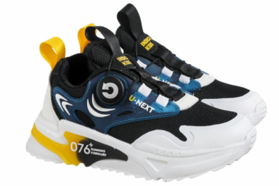 Кроссовки для мальчика INDIGO KIDS (34 (22,0см), Черный/желтый, Иск.кожа/текстиль, Хлопок 30%, полиэстер 70%, Хлопок 30%, полиэстер 70%, ЭВА)