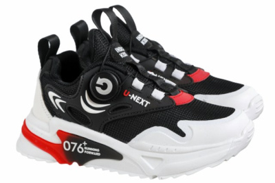 Кроссовки для мальчика INDIGO KIDS (34 (22,0см), Черный/красный, Иск.кожа/текстиль, Хлопок 30%, полиэстер 70%, Хлопок 30%, полиэстер 70%, ЭВА)