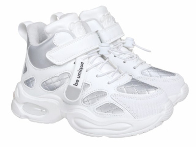 Ботинки детские утепленные INDIGO KIDS (32 (20.5см), Белый, Кожа искусственная, Хлопок 30%, полиэстер 70%, Хлопок 30%, полиэстер 70%, ЭВА)