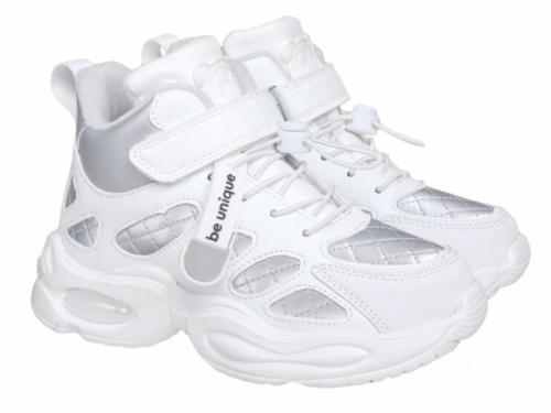 Ботинки детские утепленные INDIGO KIDS (32 (20.5см), Белый, Кожа искусственная, Хлопок 30%, полиэстер 70%, Хлопок 30%, полиэстер 70%, ЭВА)