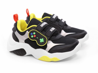 Кроссовки для мальчика INDIGO KIDS (25 (16.0см), Черный, Иск.кожа/текстиль, Хлопок 80%, полиэстер 20%, Кожа натуральная, ЭВА)