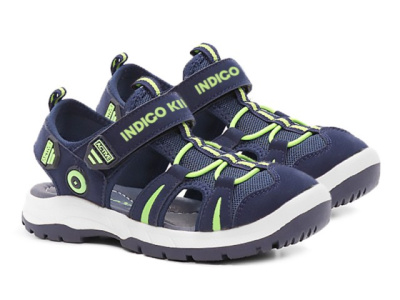 Сандалеты для мальчика INDIGO KIDS (30 (18.5см), Синий, Иск.кожа/текстиль, Хлопок 80%, полиэстер 20%, Кожа искусственная, ТЭП)
