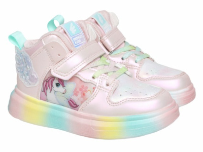 Ботинки детские INDIGO KIDS (27 (17.0см), Розовый, Иск.кожа/текстиль, Хлопок 30%, полиэстер 70%, Хлопок 30%, полиэстер 70%, ЭВА)