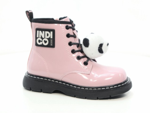 Ботинки детские  TM"INDIGO KIDS"  (27 (17.5см), Розовый, Кожа искусственная, Хлопок 80%, полиэстер 20%, Хлопок 80%, полиэстер 20%, ТЭП)