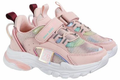 Кроссовки для девочки INDIGO KIDS (25 (16.0см), Розовый, Иск.кожа/текстиль, Хлопок 80%, полиэстер 20%, Хлопок 80%, полиэстер 20%, ЭВА)